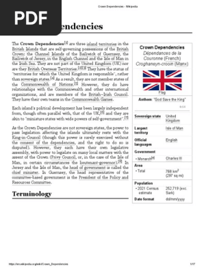 Crown Dependencies