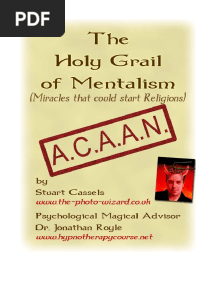Stuart Cassels - ACAAN - The Holy Grail of Mentalism