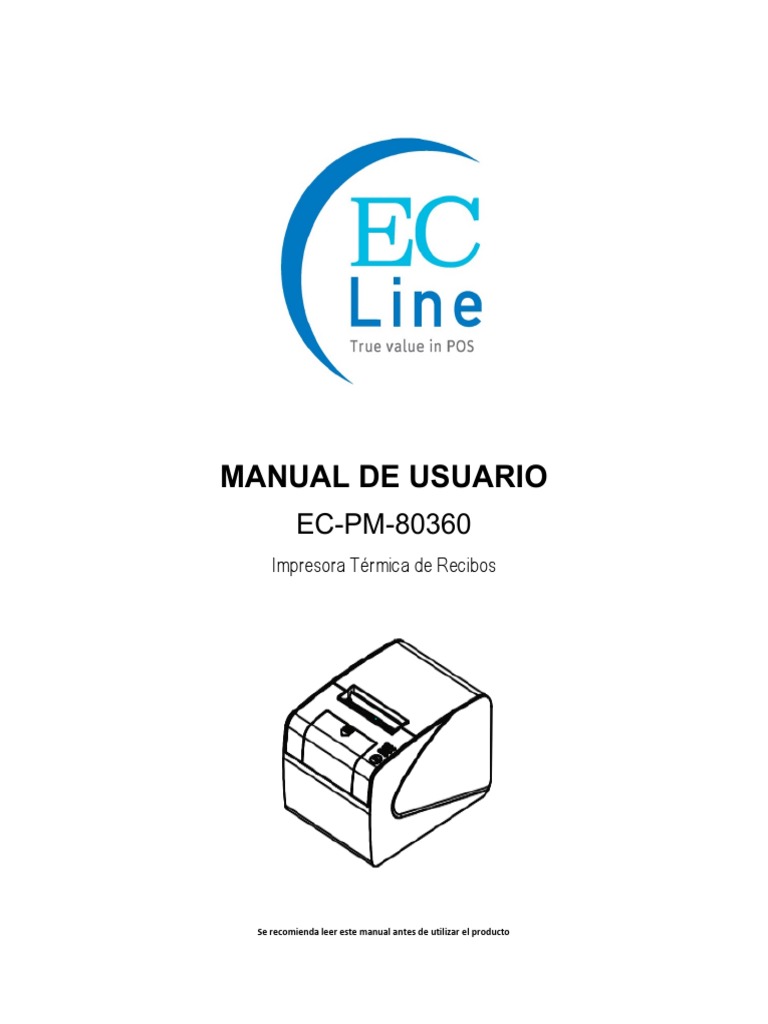 Manual EC PM 80360 | PDF | Impresora (Computación) | USB