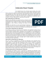 Networking and Collaboration Report Templatee