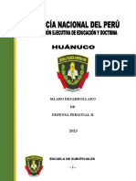 Silabo Defensa Personal II 2023