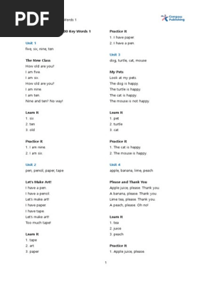BasicReading200KeyWords1 Transcripts
