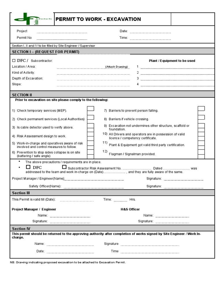 Permit Formats | PDF | Transport | Safety