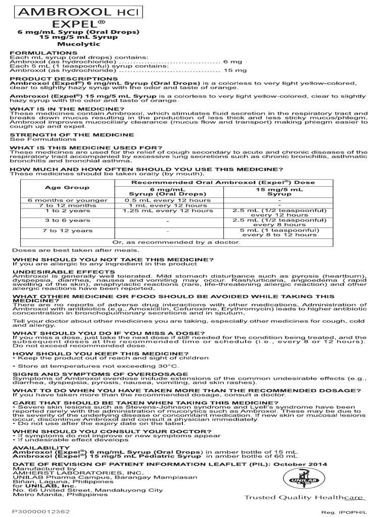 Expel Drops and Syrup PDF