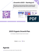 2023 Organic Growth Plan