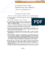 La Fenomienologia Del Espiritu : Jorge Guiuermo Federico Hegel