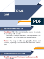 1. Summary of International Law