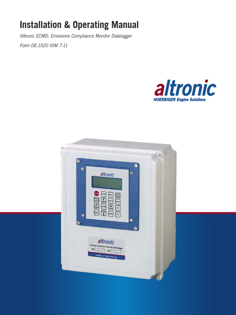 ECMD 100 Installation and Operating Manual | PDF | Thermocouple