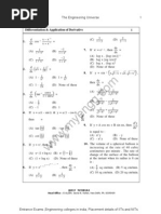 Differentiation &amp Application Qns