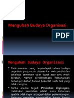 Mengubah Budaya Organisasi