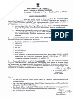 F.No.14-1/TW/NGO/RD/2019-20/ (L-1) / Dated,: Directorate of Tribal Welfare