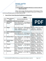 No. CSL/P&A/RECTT/CONTRACT/Workmen On Contract/2022/18 Dated 11 July 2023 Page 1 of 12