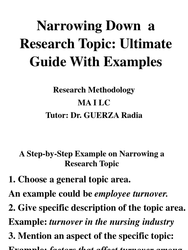 Guide to Narrowing Research Topics | PDF | Space Exploration | Nasa
