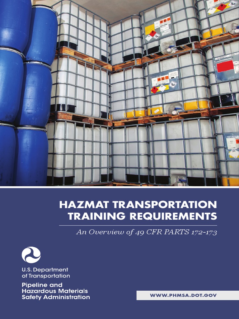 Hazmat Transportation Training Requirements Pdf Dangerous Goods