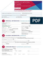 Dossier de Candidature Internationale - 2023-24