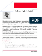 Client Alert - Defining Hybrid Capital