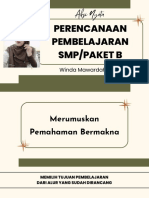 Aksi Nyata Perencanaan Pembelajaran SMP Paket B