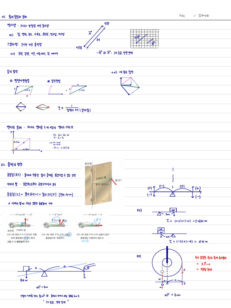 물리 개념노트 | PDF