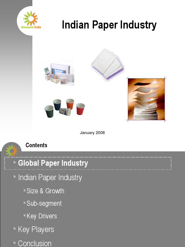 Indian Paper Industry PDF