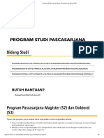 Program Studi Pascasarjana - Departemen Teknik Sipil