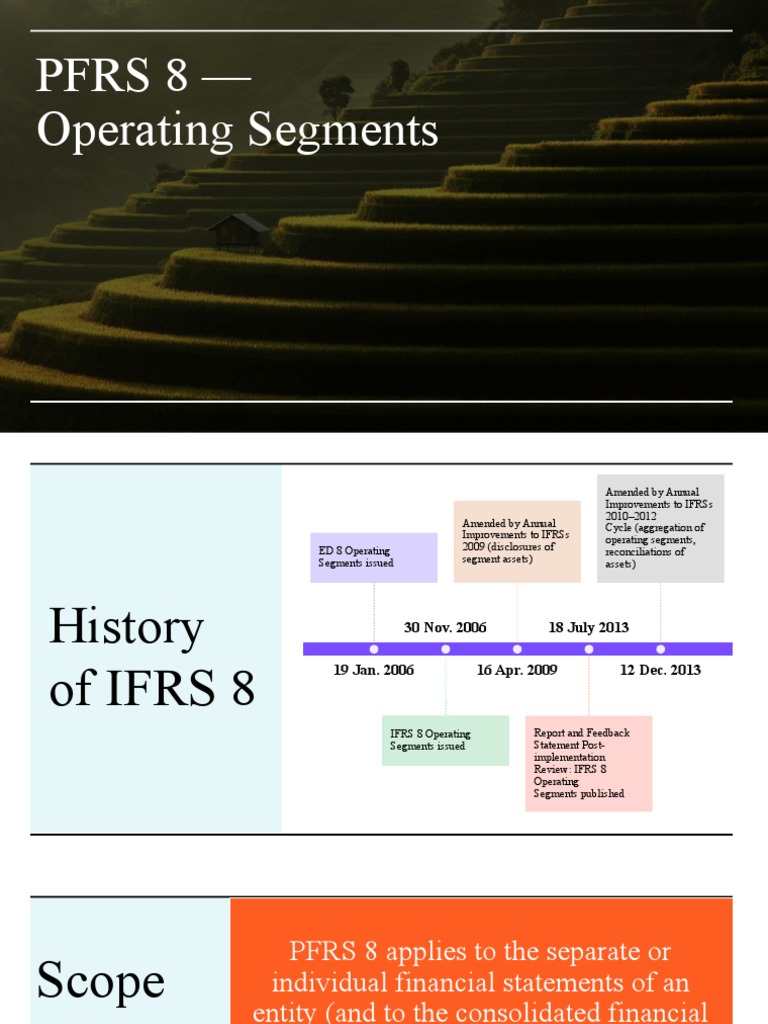 PFRS 8 - Operating Segments | PDF | Revenue | Financial Statement