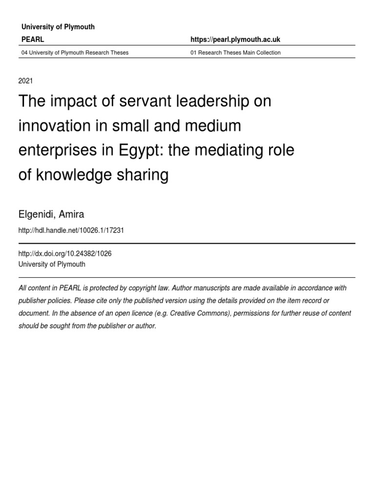 The Impact of Leadership On Knowledge Sharing | PDF | Leadership ...