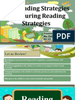 Pre-Reading and During Reading Strategies (Ma. Christine Ranes Report)
