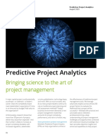 Us Advisory Predictive Project Analytics Overview