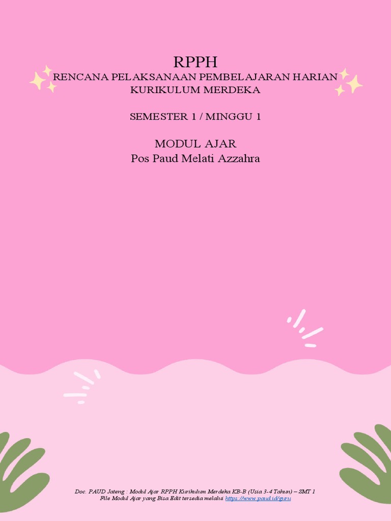 Modul Ajar RPPH | PDF