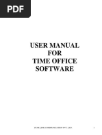 Time Office Software Manual