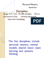 The Fifth Discipline: Personal Mastery