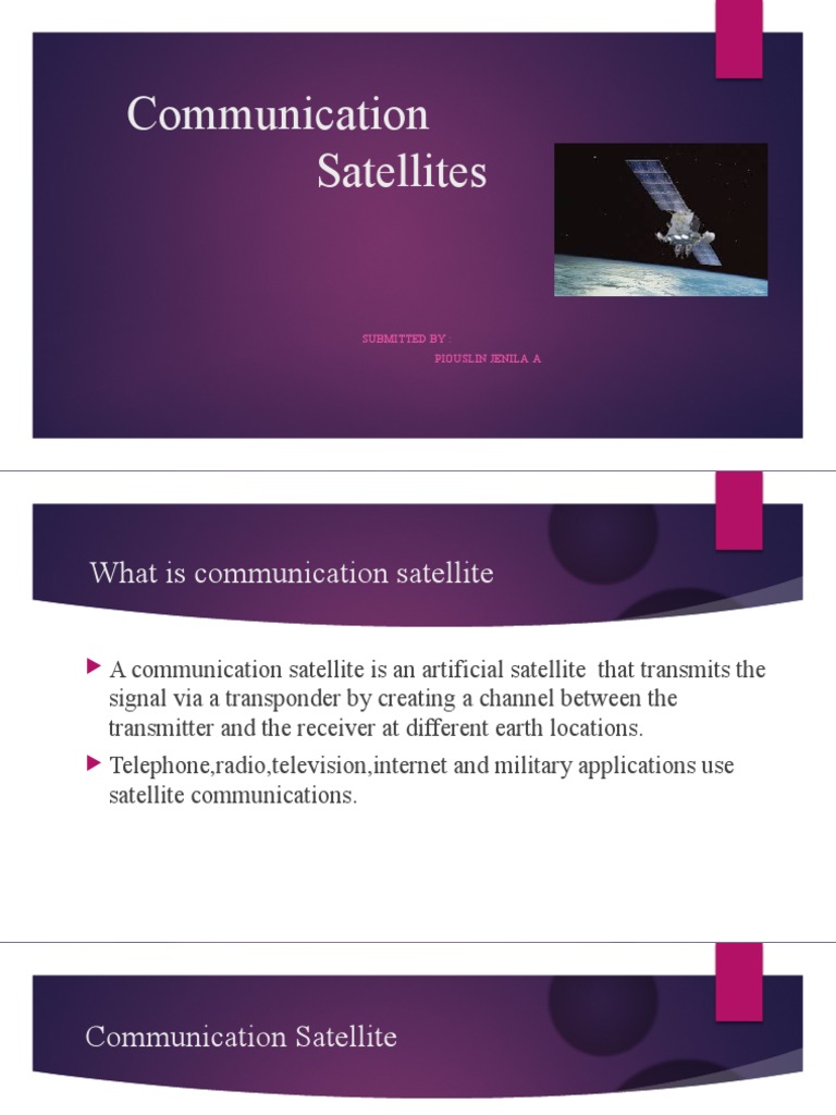 Understanding Communication Satellites | PDF | Communications Satellite ...