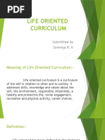 LIFE Oriented Curriculum