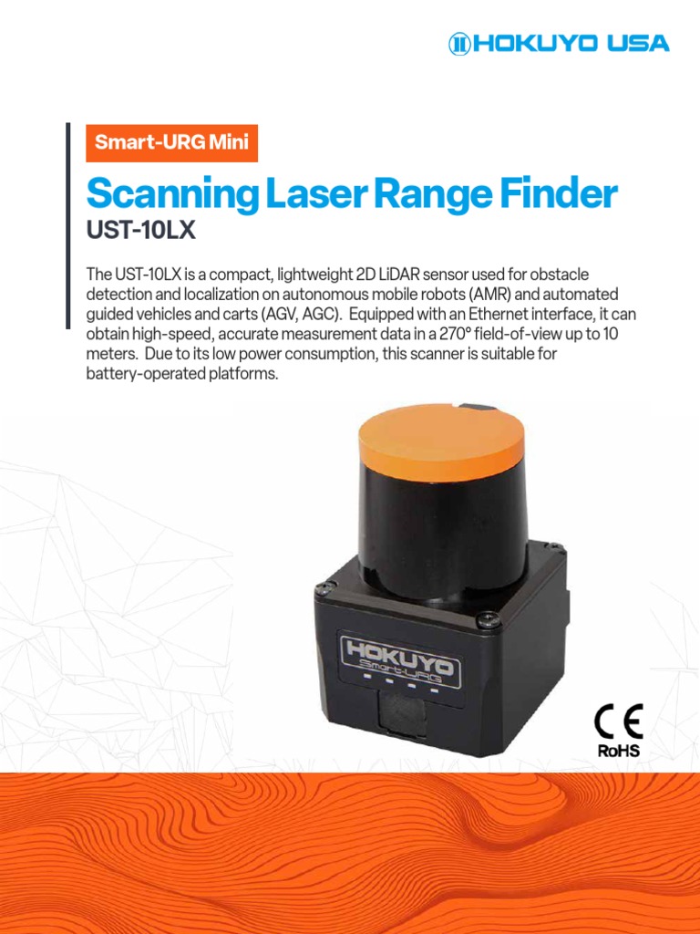 Hokuyo - UST-10LX - Spec Sheet - Final | PDF | Lidar | Sensor