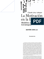 Levy Leboyer - La Motivacion en La Empresa (Partes Seleccionadas)