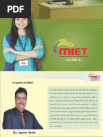 Presentation of MIET For Engineering and IT Colleges