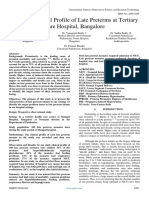Study of Clinical Profile of Late Preterms at Tertiary Care Hospital, Bangalore