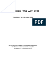 Mauritius Income Tax Act Consolidated November 2022