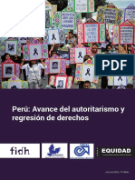 Perú: Avance Del Autoritarismo y Regresión de Derechos