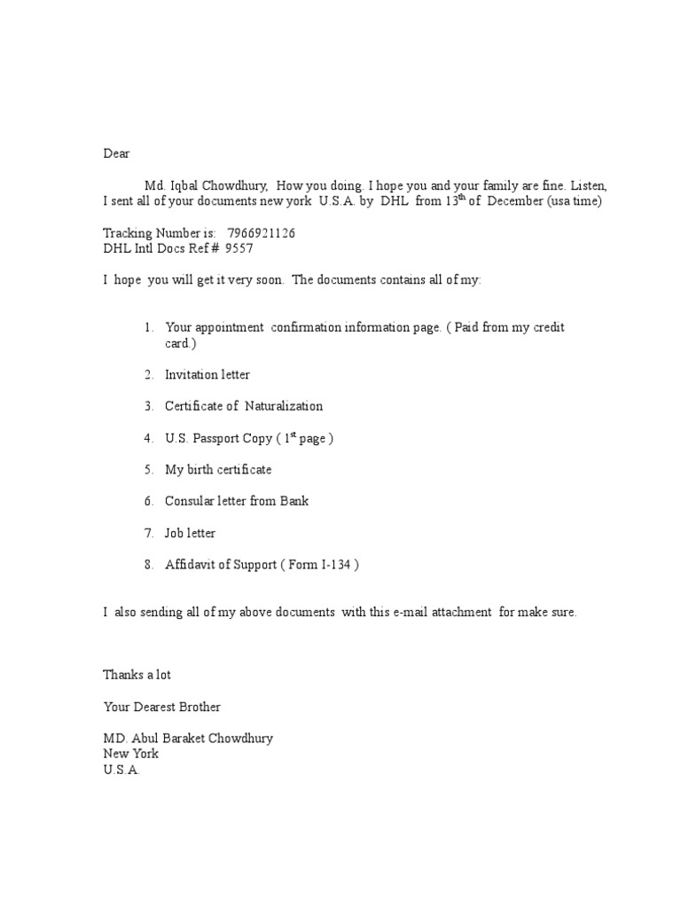 cover letter for forwarding documents