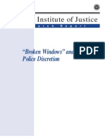 National Institute of Justice: "Broken Windows" and Police Discretion