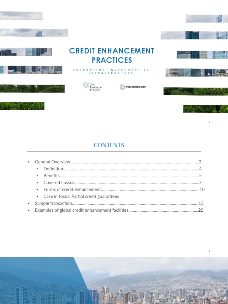 Credit Enhancement Practices Overview | PDF | Debt | Loans