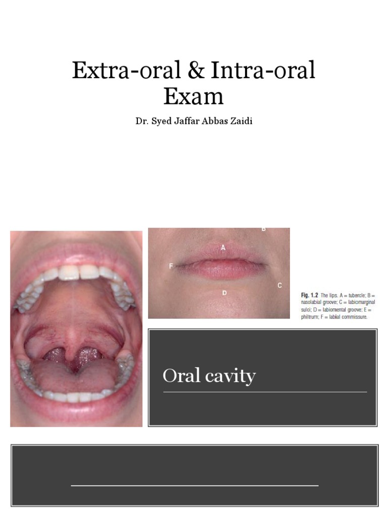 Extraoral & Intraoral Exam new 2023 PDF