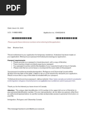 Passport Request letter