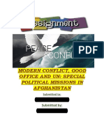 Modern Conflict, Good Office and Un: Special Political Missions in Afghanistan