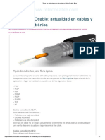 Tipos de Cubiertas para Fibra Óptica - TelecOcable Blog