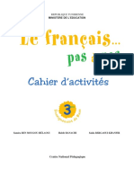 Le Français Pas À Pas - Cahier D'activités - 3éme Enseignement de Base