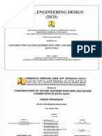 Ded Construction Water Ditribution Pipe and House Connection in Kota Palucompressed