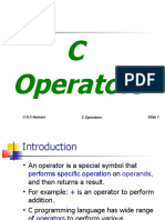 Lecture 05 C Operators