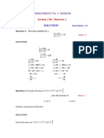 Assignment No. 1 SOLUTION (Mr. Mansoor)